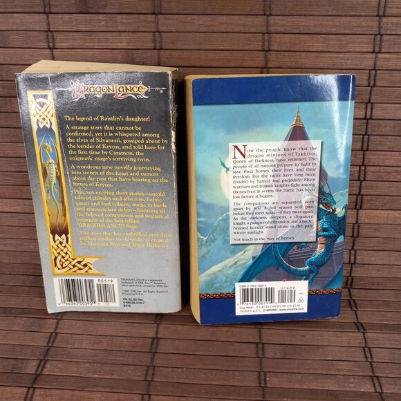 Lot Of 8 Dragonlance Tales Legend Heroes Darksword Prophet Weis Hickman - Picture 4 of 10